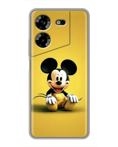 Чохол для TECNO POVA 5 (LG7n) з картинкою «Міккі на жовтому»