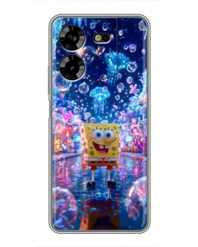 Чехол для TECNO POVA 5 (LG7n) с картинкой «Неоновый океан»