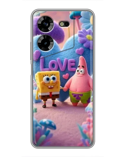 Чехол для TECNO POVA 5 (LG7n) с картинкой «Губка Боб Патрик»