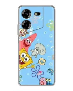Чехол для TECNO POVA 5 (LG7n) с картинкой «Веселые пузырьки»