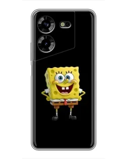 Чехол для TECNO POVA 5 (LG7n) с картинкой «Классический Губка Боб»