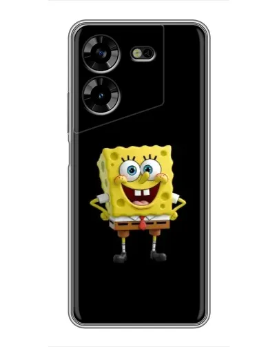 Чехол для TECNO POVA 5 (LG7n) с картинкой «Классический Губка Боб»