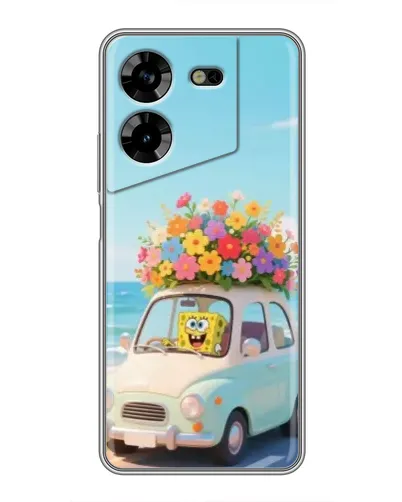 Чехол для TECNO POVA 5 (LG7n) с картинкой «Автомобильное путешествие»