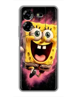 Чехол для TECNO POVA 5 (LG7n) с картинкой «Взрывной Спанч Боб»