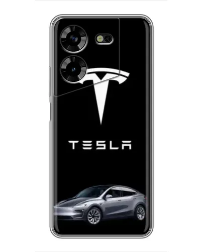 Чехол для TECNO POVA 5 (LG7n) с картинкой «Tesla Model Y» Чехол для TECNO POVA 5 (LG7n) с картинкой «Tesla Model Y»