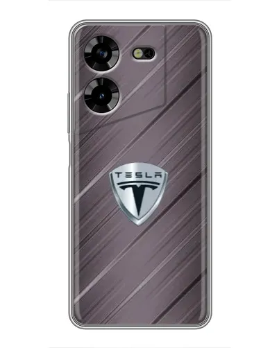 Чехол для TECNO POVA 5 (LG7n) с картинкой «Металлическая текстура Tesla» Чехол для TECNO POVA 5 (LG7n) с картинкой «Металлическая текстура Tesla»