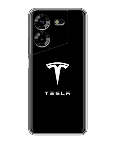 Чехол для TECNO POVA 5 (LG7n) с картинкой «Tesla White Logo» Чехол для TECNO POVA 5 (LG7n) с картинкой «Tesla White Logo»