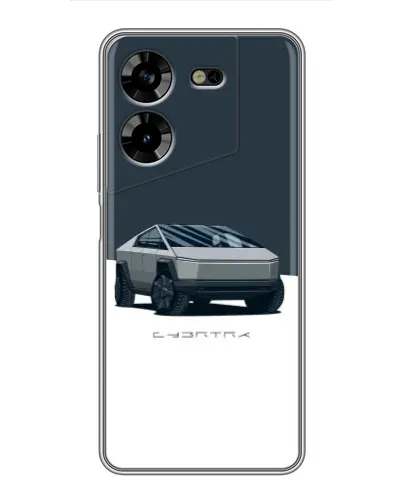 Чехол для TECNO POVA 5 (LG7n) с картинкой «Серебристый Cybertruck Tesla» Чехол для TECNO POVA 5 (LG7n) с картинкой «Серебристый Cybertruck Tesla»
