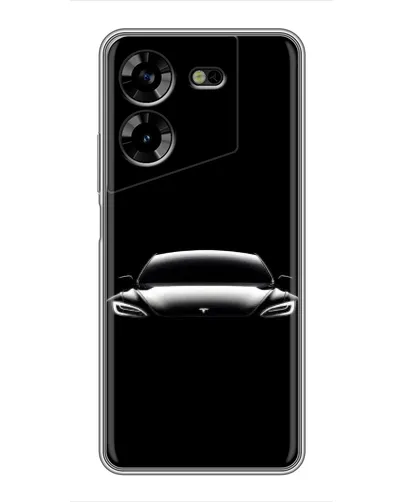 Чехол для TECNO POVA 5 (LG7n) с картинкой «Фары Tesla Night» Чехол для TECNO POVA 5 (LG7n) с картинкой «Фары Tesla Night»