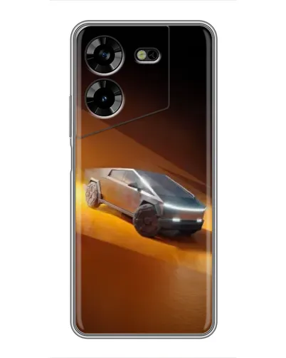 Чехол для TECNO POVA 5 (LG7n) с картинкой «Cybertruck в пустыне» Чехол для TECNO POVA 5 (LG7n) с картинкой «Cybertruck в пустыне»