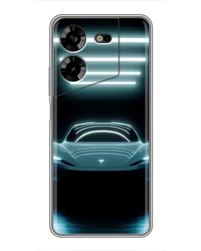 Чехол для TECNO POVA 5 (LG7n) с картинкой «Tesla в неоне» Чехол для TECNO POVA 5 (LG7n) с картинкой «Tesla в неоне»