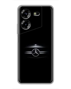 Чехол для TECNO POVA 5 (LG7n) с картинкой «Mercedes — абстрактные линии»