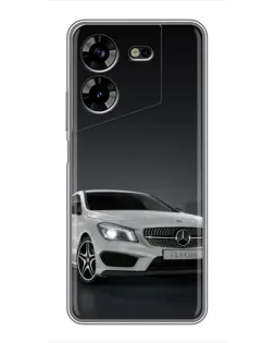 Чехол для TECNO POVA 5 (LG7n) с картинкой «Mercedes AMG GT Silver»