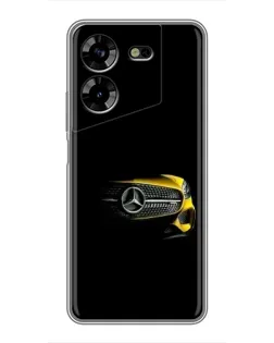 Чехол для TECNO POVA 5 (LG7n) с картинкой «Mercedes — ретро стиль»