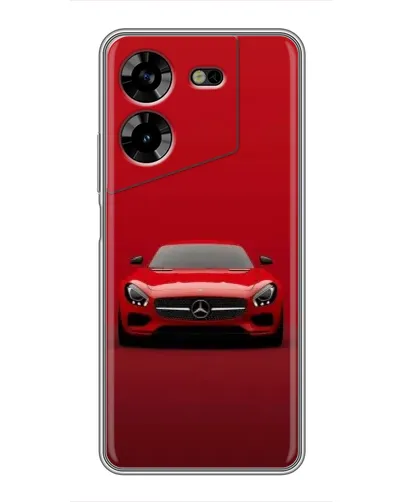 Чехол для TECNO POVA 5 (LG7n) с картинкой «Красный Mercedes AMG»
