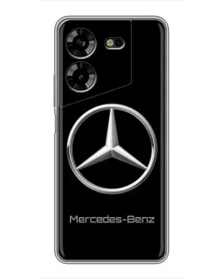 Чехол для TECNO POVA 5 (LG7n) с картинкой «Mercedes Silver Logo»
