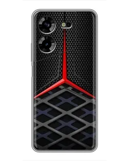 Чехол для TECNO POVA 5 (LG7n) с картинкой «Mercedes Carbon Grid»