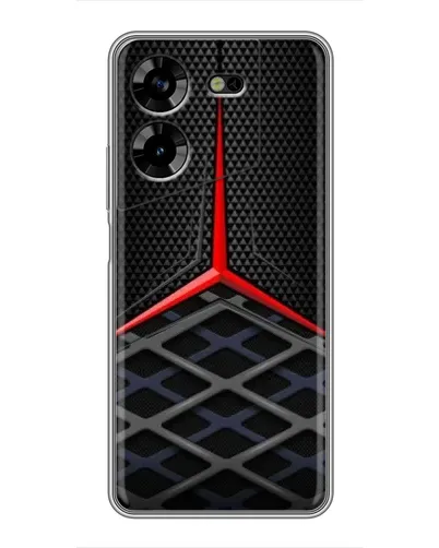 Чехол для TECNO POVA 5 (LG7n) с картинкой «Mercedes Carbon Grid»