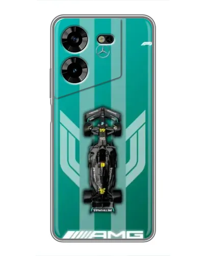 Чехол для TECNO POVA 5 (LG7n) с картинкой «Mercedes AMG Petronas»
