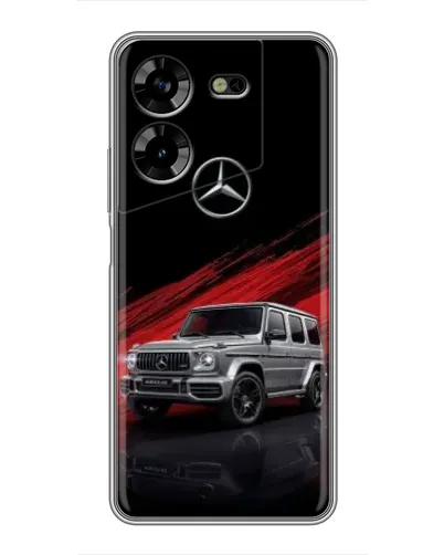 Чехол для TECNO POVA 5 (LG7n) с картинкой «Mercedes G-Class красный»