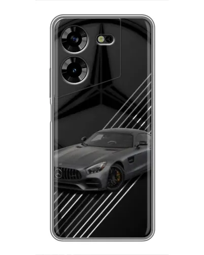 Чехол для TECNO POVA 5 (LG7n) с картинкой «Mercedes AMG — графика»