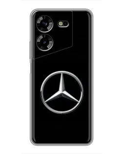 Чехол для TECNO POVA 5 (LG7n) с картинкой «Mercedes классический лого»