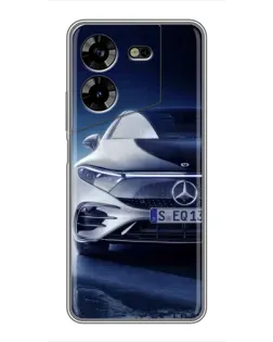Чехол для TECNO POVA 5 (LG7n) с картинкой «Mercedes EQ — будущее»