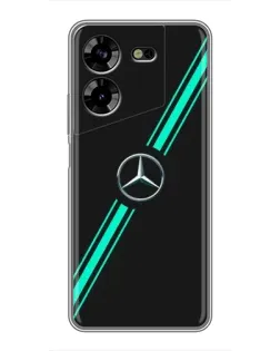 Чохол для TECNO POVA 5 (LG7n) з картинкою «Спортивні лінії Mercedes»