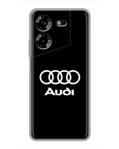 Чехол для TECNO POVA 5 (LG7n) с картинкой «Классическое лого Audi»