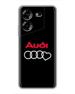 Чохол для TECNO POVA 5 (LG7n) з картинкою «Логотип Audi Heart» Чохол для TECNO POVA 5 (LG7n) з картинкою «Логотип Audi Heart»