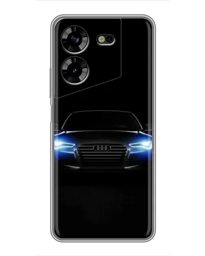 Чехол для TECNO POVA 5 (LG7n) с картинкой «Audi в неоне»