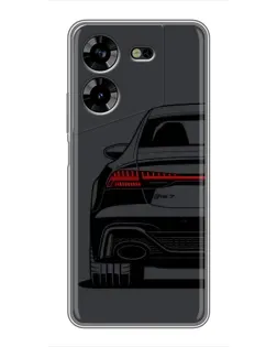 Чехол для TECNO POVA 5 (LG7n) с картинкой «Задняя часть Audi — арт»