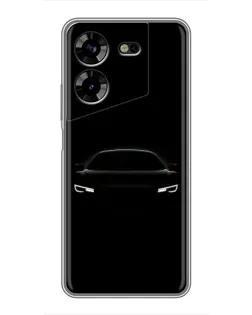 Чехол для TECNO POVA 5 (LG7n) с картинкой «Взгляд Audi в темноте»