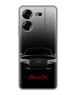 Чехол для TECNO POVA 5 (LG7n) с картинкой «Audi — градиентный контур»