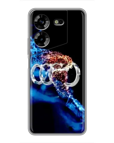 Чехол для TECNO POVA 5 (LG7n) с картинкой «Энергия лого Audi»