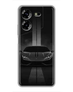 Чехол для TECNO POVA 5 (LG7n) с картинкой «Lamborghini симметрия дорог»