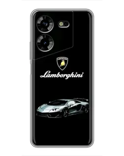 Чехол для TECNO POVA 5 (LG7n) с картинкой «Логотип Lamborghini классика»
