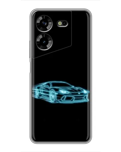 Чехол для TECNO POVA 5 (LG7n) с картинкой «Неоновый контур Lamborghini» Чехол для TECNO POVA 5 (LG7n) с картинкой «Неоновый контур Lamborghini»