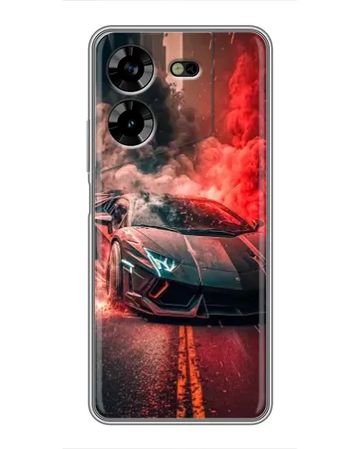 Чехол для TECNO POVA 5 (LG7n) с картинкой «Lamborghini красный дым» Чехол для TECNO POVA 5 (LG7n) с картинкой «Lamborghini красный дым»