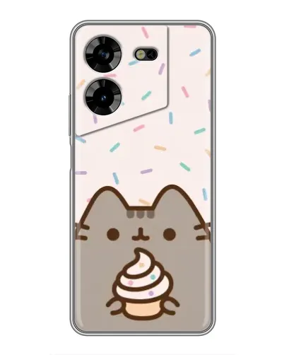 Чехол для TECNO POVA 5 (LG7n) с картинкой «Пушин с кексом» Чехол для TECNO POVA 5 (LG7n) с картинкой «Пушин с кексом»