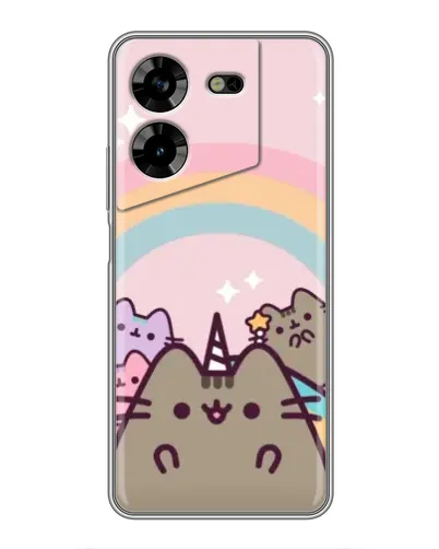 Чехол для TECNO POVA 5 (LG7n) с картинкой «Единорог Pusheen» Чехол для TECNO POVA 5 (LG7n) с картинкой «Единорог Pusheen»