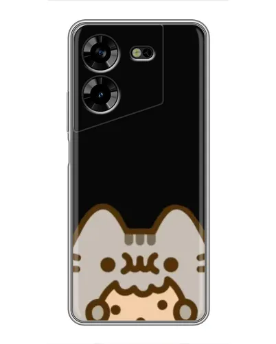 Чехол для TECNO POVA 5 (LG7n) с картинкой «Пушин на черном» Чехол для TECNO POVA 5 (LG7n) с картинкой «Пушин на черном»