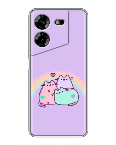 Чехол для TECNO POVA 5 (LG7n) с картинкой «Радужные Пушины» Чехол для TECNO POVA 5 (LG7n) с картинкой «Радужные Пушины»