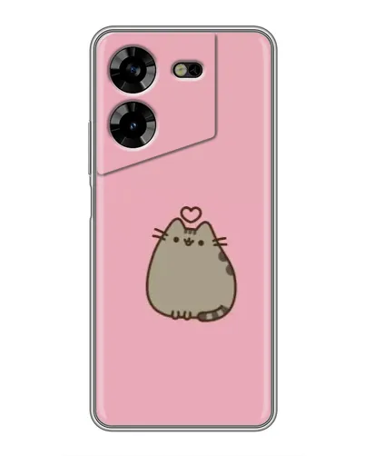Чехол для TECNO POVA 5 (LG7n) с картинкой «Pusheen сердце» Чехол для TECNO POVA 5 (LG7n) с картинкой «Pusheen сердце»