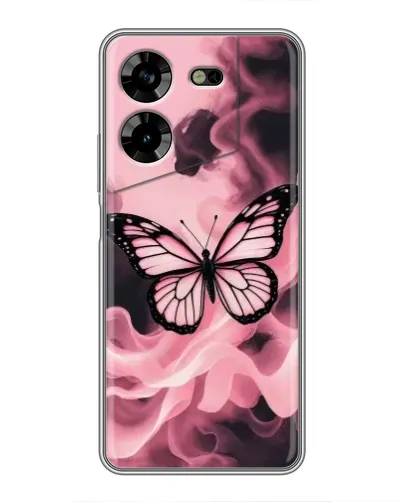 Чехол для TECNO POVA 5 (LG7n) с картинкой «Бабочка в дыму» Чехол для TECNO POVA 5 (LG7n) с картинкой «Бабочка в дыму»