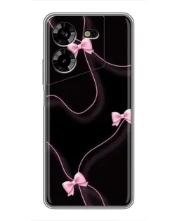 Чехол для TECNO POVA 5 (LG7n) с картинкой «Розовые ленты»