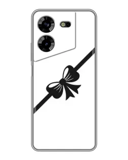 Чехол для TECNO POVA 5 (LG7n) с картинкой «Диагональный бант»