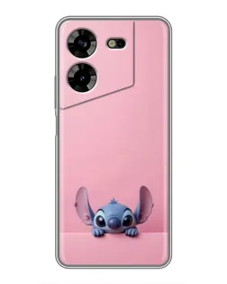 Чехол для TECNO POVA 5 (LG7n) с картинкой «Stitch выглядывает» Чехол для TECNO POVA 5 (LG7n) с картинкой «Stitch выглядывает»