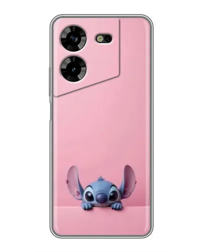 Чехол для TECNO POVA 5 (LG7n) с картинкой «Stitch выглядывает»
