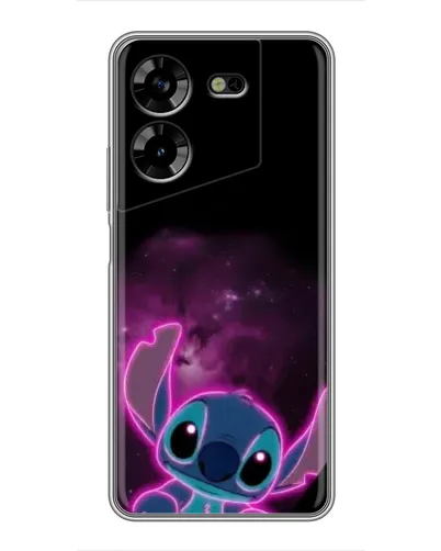 Чехол для TECNO POVA 5 (LG7n) с картинкой «Неоновый Stitch»